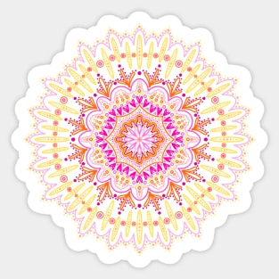 Sunset Mandala Sticker